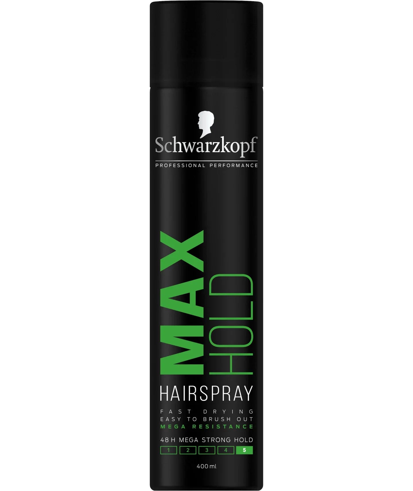 Schwarzkopf Max Hold Hairspray Mega Strong Hair Resistance Professional 400ML