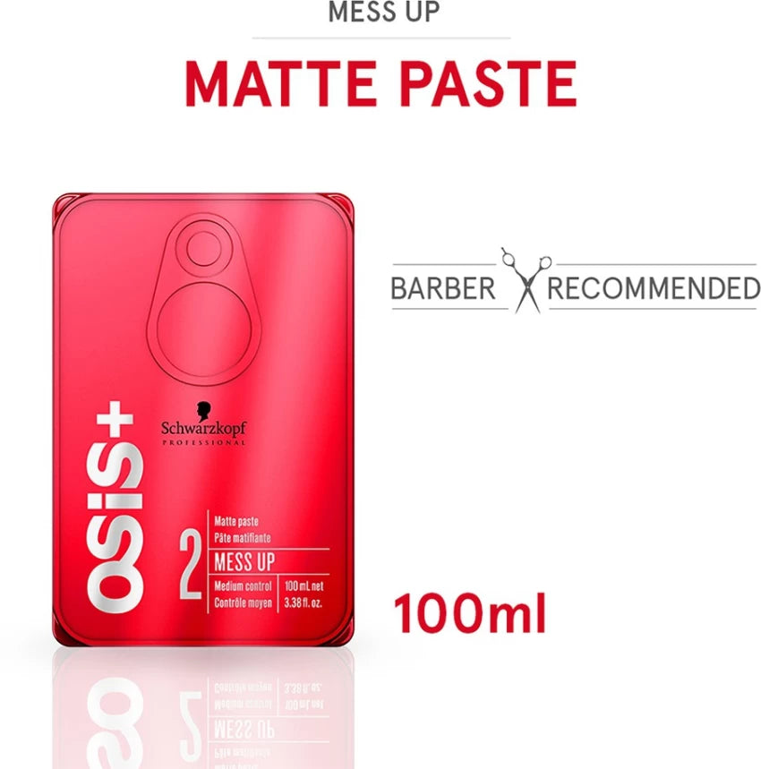 Schwarzkopf Osis Plus 2 Mess Up Texture Matte Paste 100ml