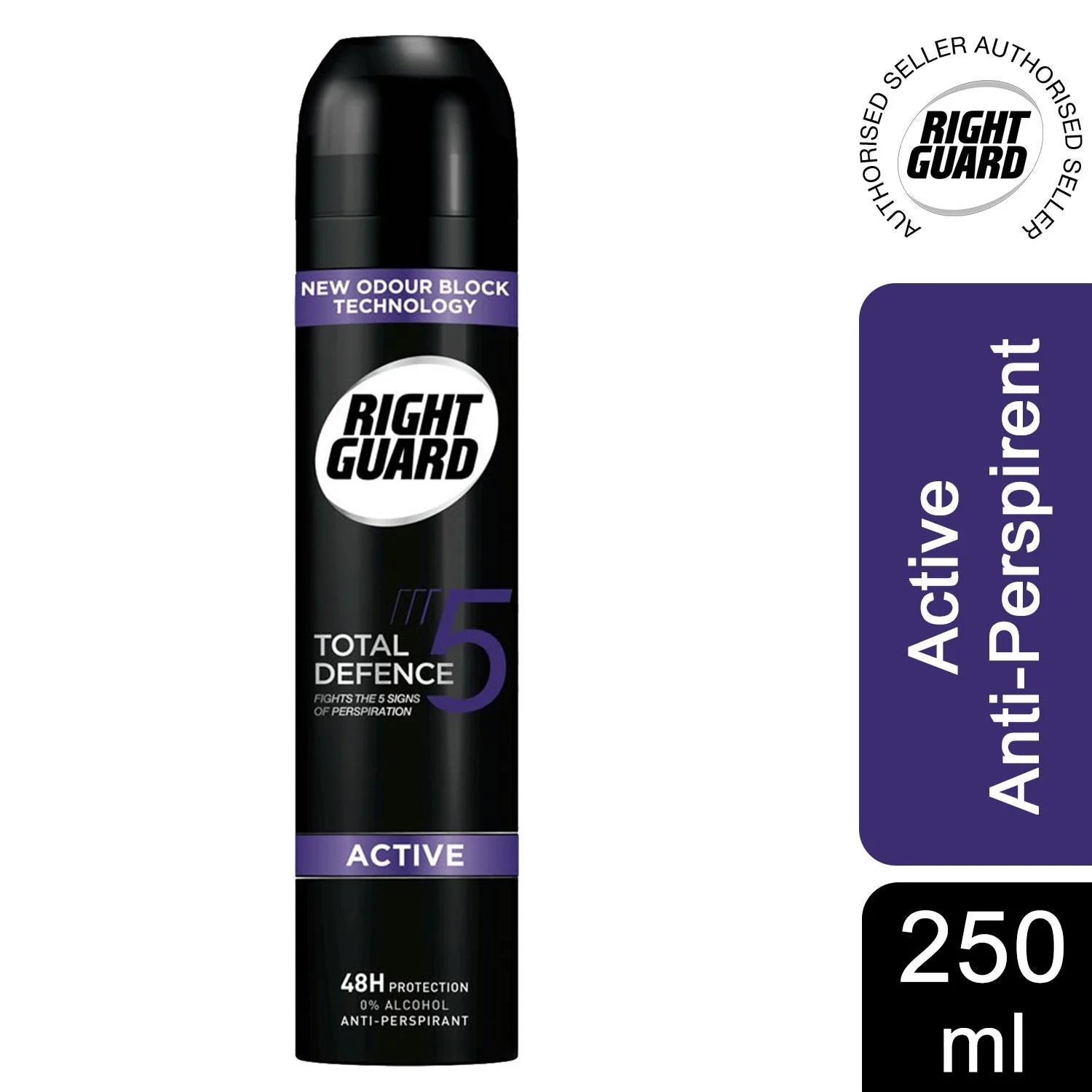 Schwarzkopf Right Guard Total Defence 5 Active 48H Protection Anti Perspirant - 250ml