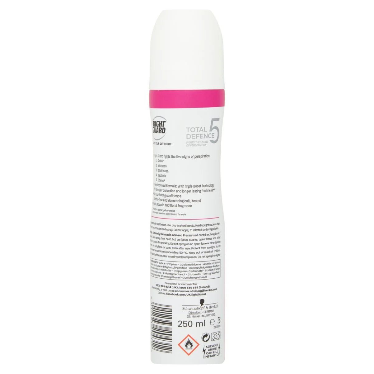 Schwarzkopf Right Guard Women Total Defence 5 Sport Spray - 250ml