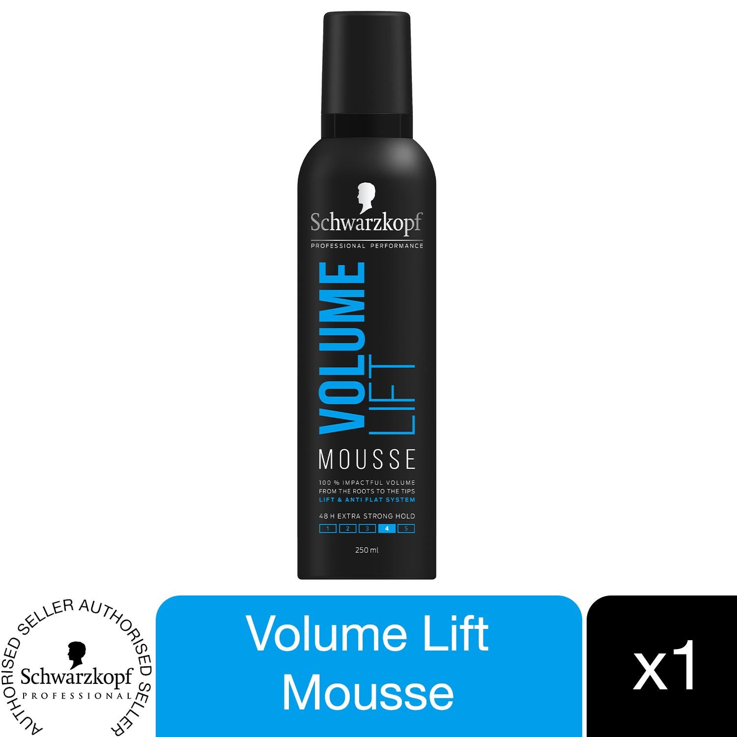 Schwarzkopf Volume Lift 48H Extra Strong Hold Mousse, 250ml