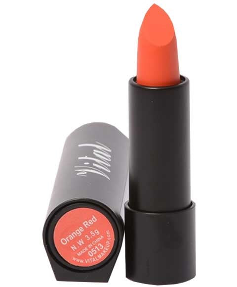 Vital Makeup  Lipstick Orange Red