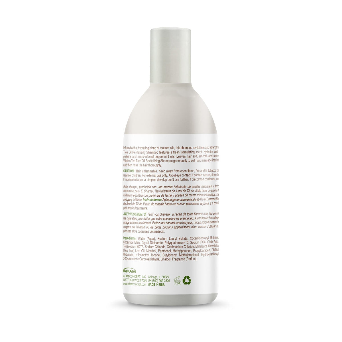 Vitale Revitalizing Shampoo With Tea Tree Oil 355ml