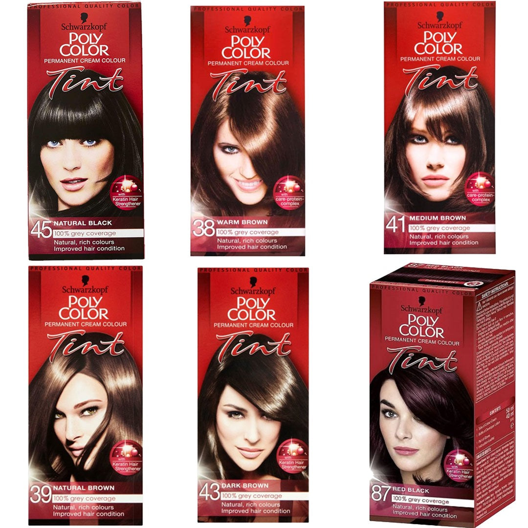 Schwarzkopf Poly Color Tint Permanent Colour Cream - Various Shades