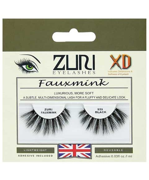 Zuri Eyelashes Zuri Fauxmink Eyelashes 959 Black