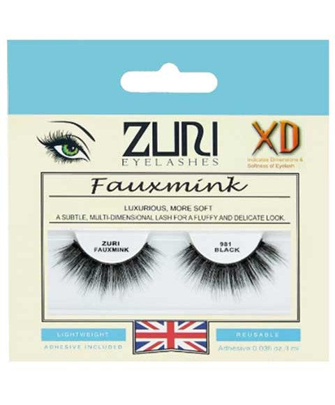 Zuri Eyelashes Zuri Fauxmink Eyelashes 981 Black