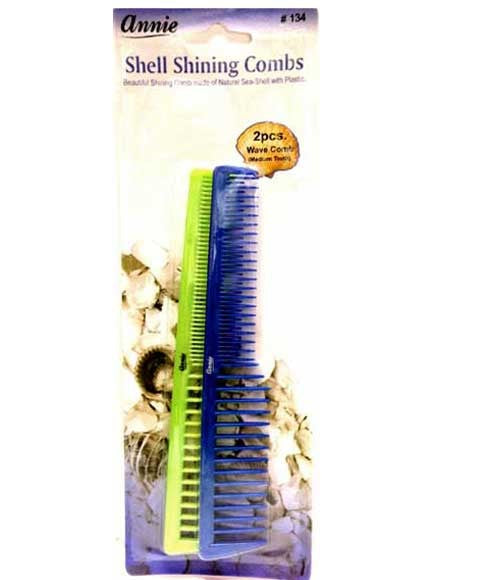 Annie  Shell Shining Combs Set 134