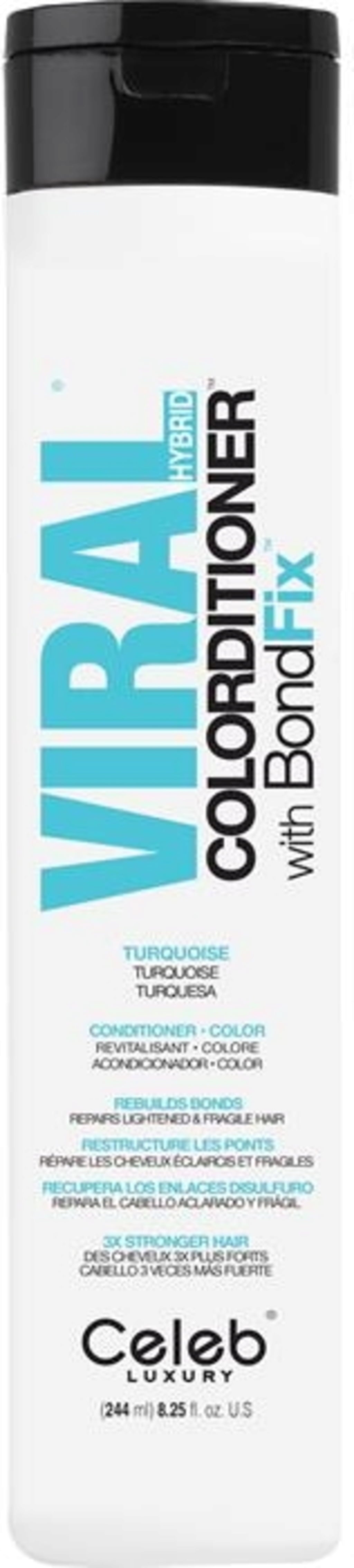 Celeb Luxury Viral Hybrid Turquoise Colorditioner With Bondfix Conditioner 244ml