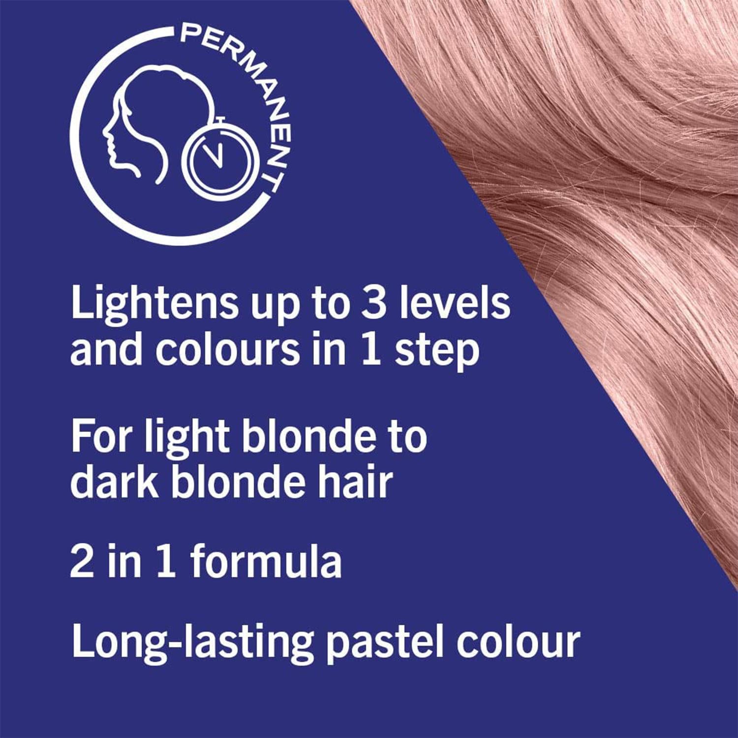 Schwarzkopf Live Cool Rose 101 Permanent 2 in 1 Lightner + Twist Hair Dye