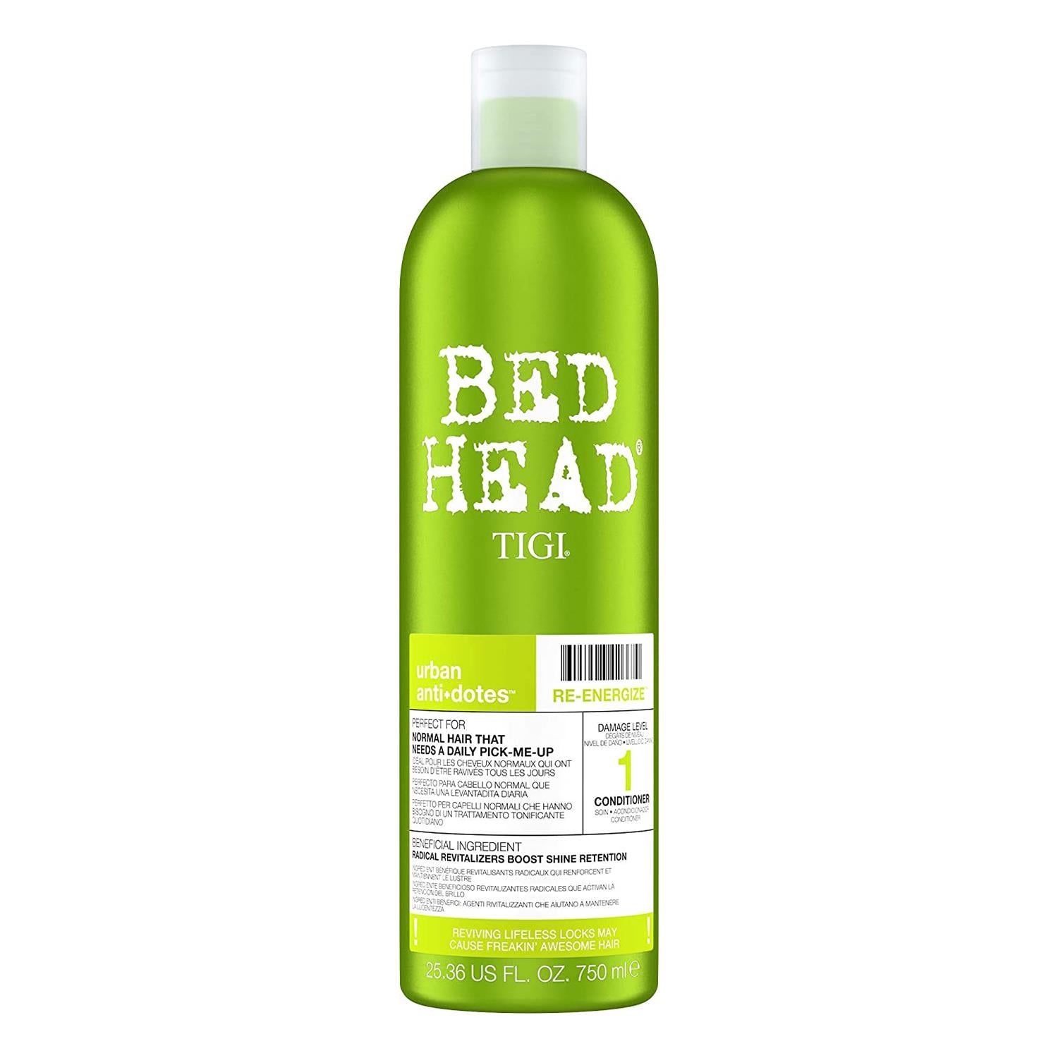 Bed Head by Tigi Urban Antidote Re-Energise Teen Shampoo & Conditioner Duo 750ml