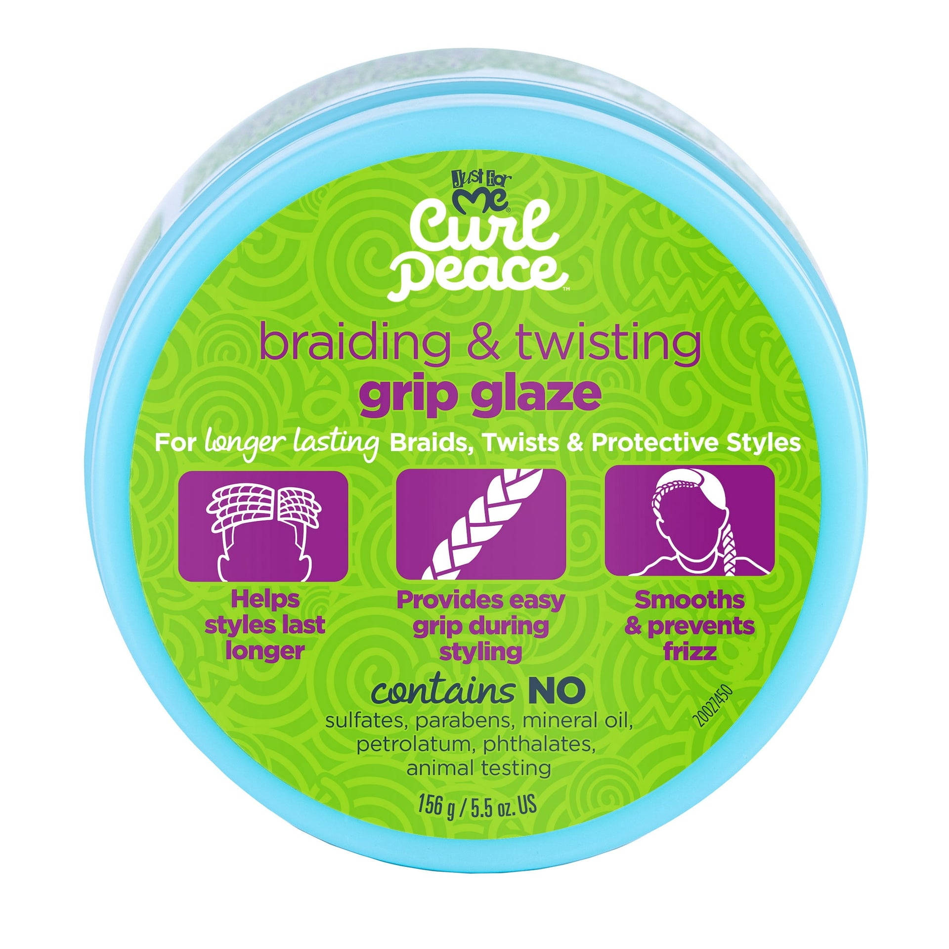 Just For Me Curl Peace Braiding And Twisting Grip Glaze 156g