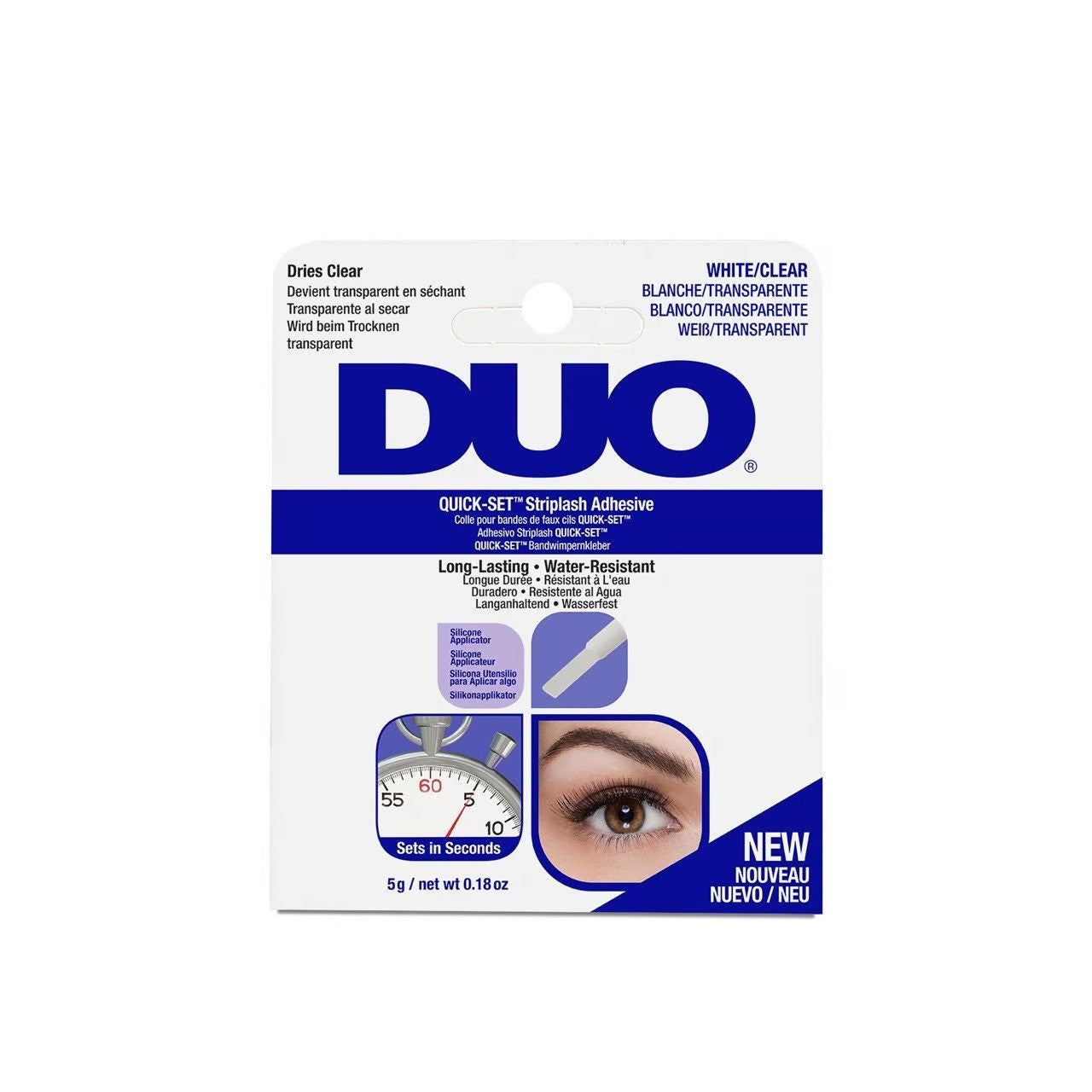 Ardell Duo Quick Set Clear Striplash Adhesive White 5g