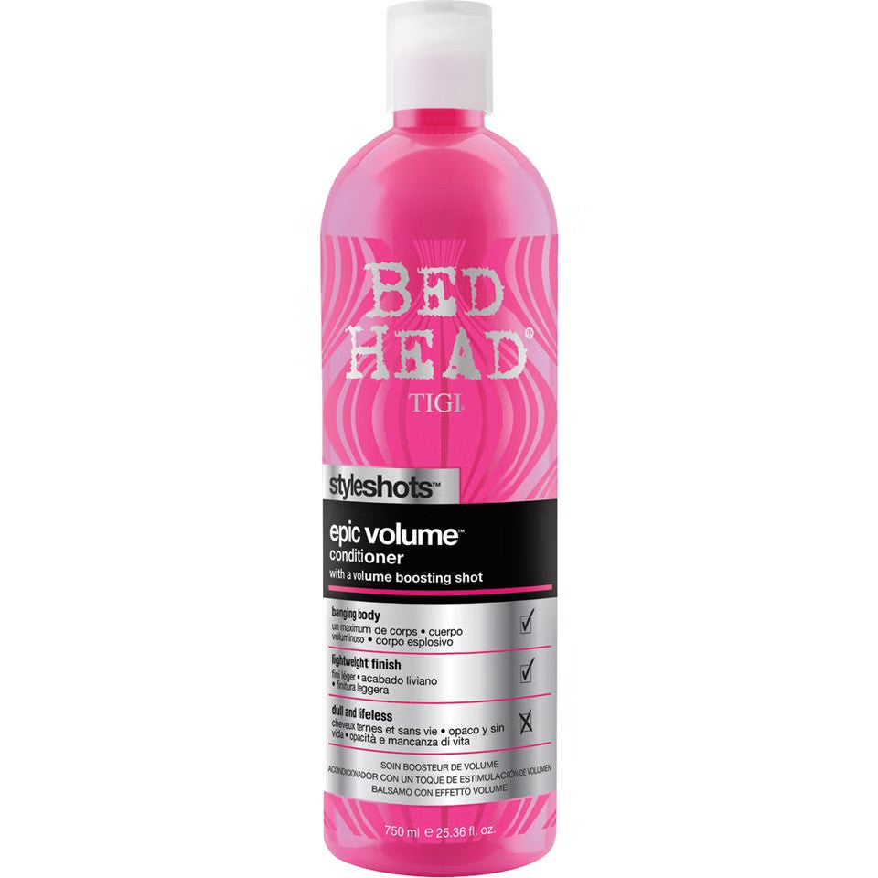 Bed Head By Tigi Style Shots Epic Volume Conditioner 750ml