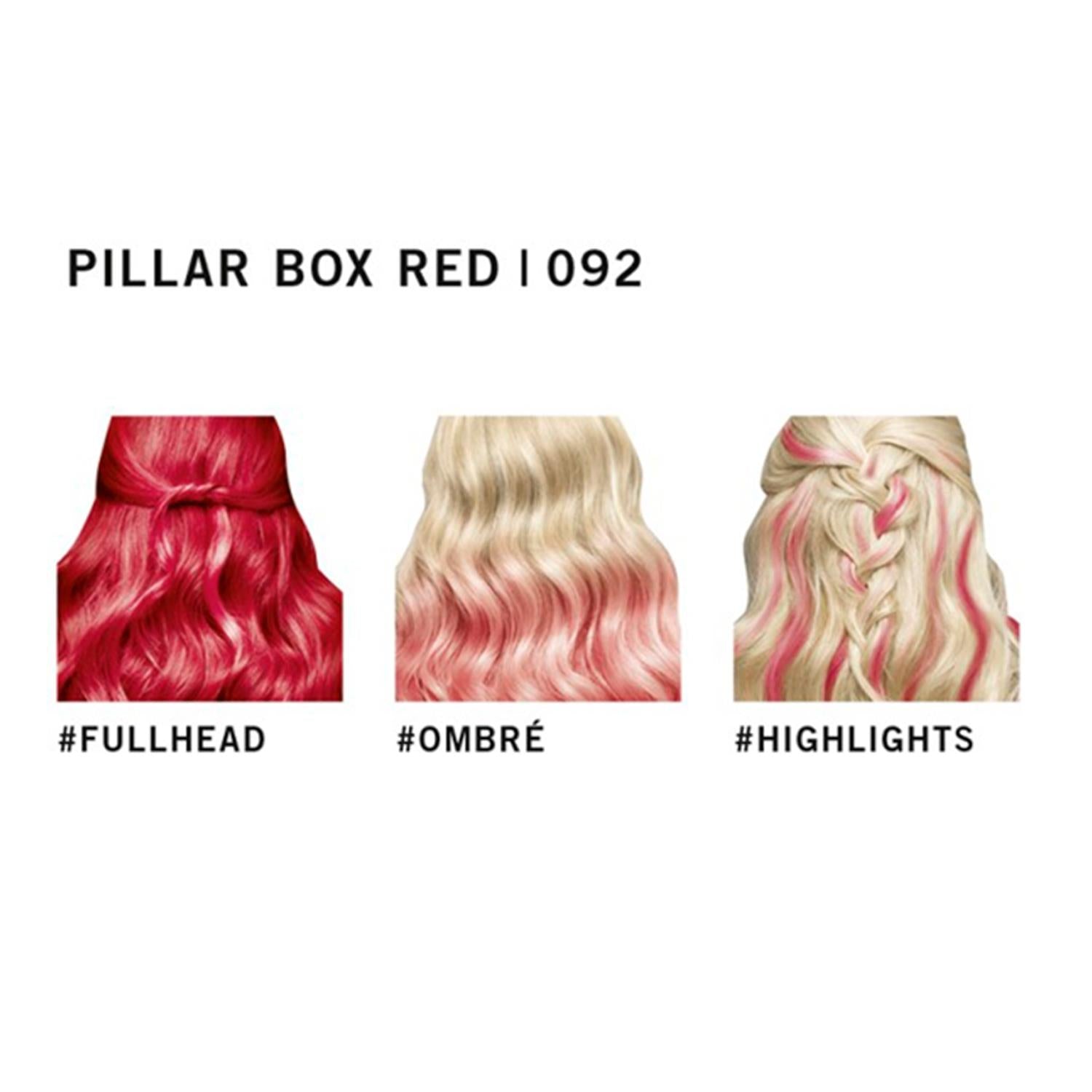 Schwarzkopf Ultra Bright or Pastel Semi Permanent Hair Dye, 092 Pillar Box Red