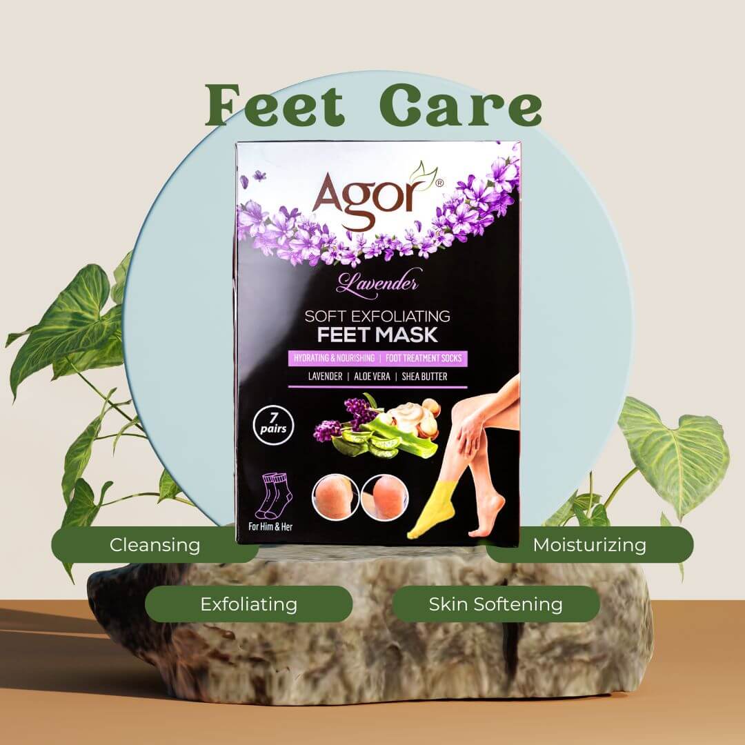 Agor Lavender Soft Exfoliating Feet Mask