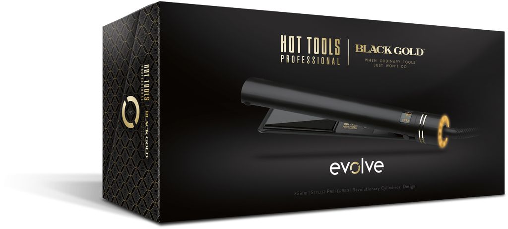 Hot Tools Professional Black Gold Evolve Straightener 25mm