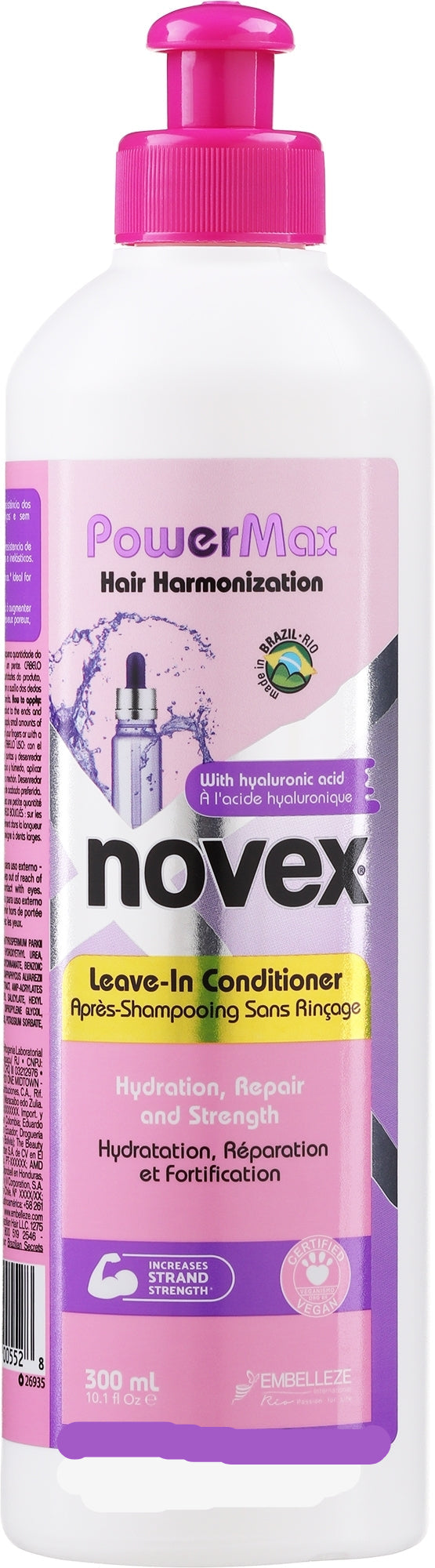 Novex Power Max Leave In Conditioner With Hyaluronic Acid 300ml