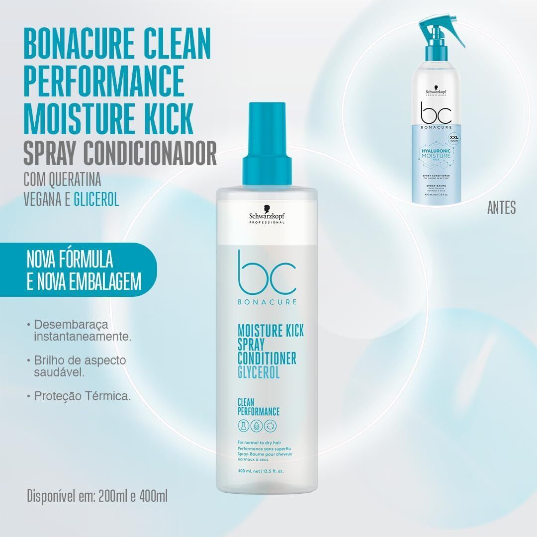 Schwarzkopf Bonacure Moisture Kick Glycerol Conditioner Spray 200ml/400ml