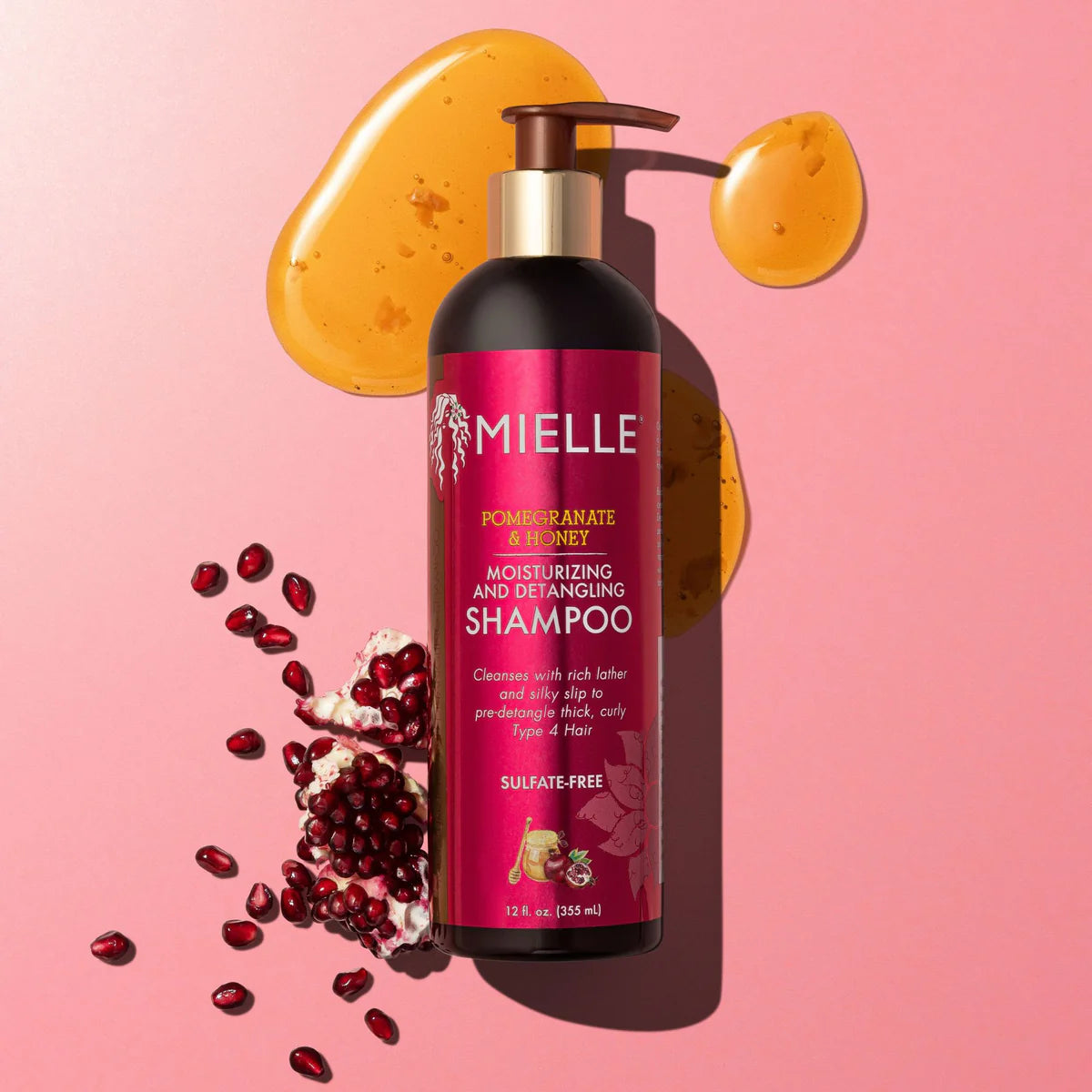 Mielle Organics Pomegranate & Honey Moisturizing And Detangling Shampoo - 355ml