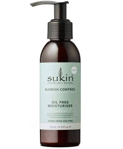 sukin Australian Natural Skincare Blemish Control Oil Free Moisturiser