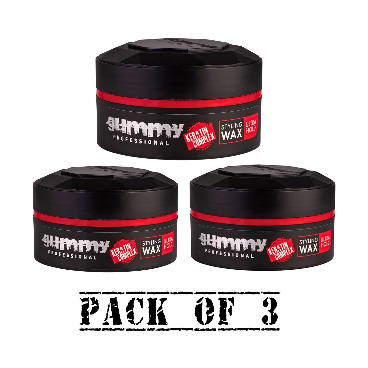 Gummy Hair Styling Wax 150ml Ultra Hold Professional Gel - Choose Pack Size