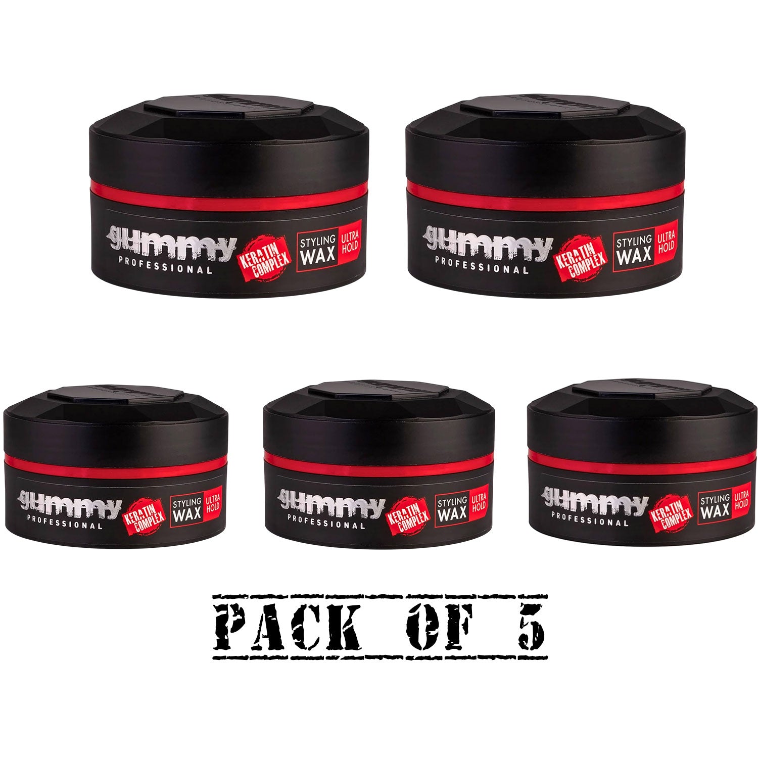 Gummy Hair Styling Wax 150ml Ultra Hold Professional Gel - Choose Pack Size