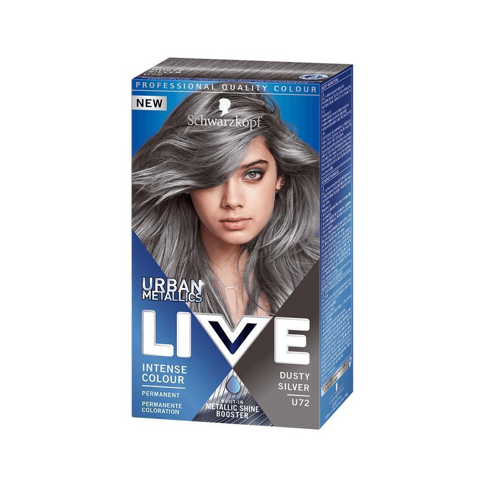 Schwarzkopf Live Urban Metalic Intense Permanent Colour U72 Dusty Silver