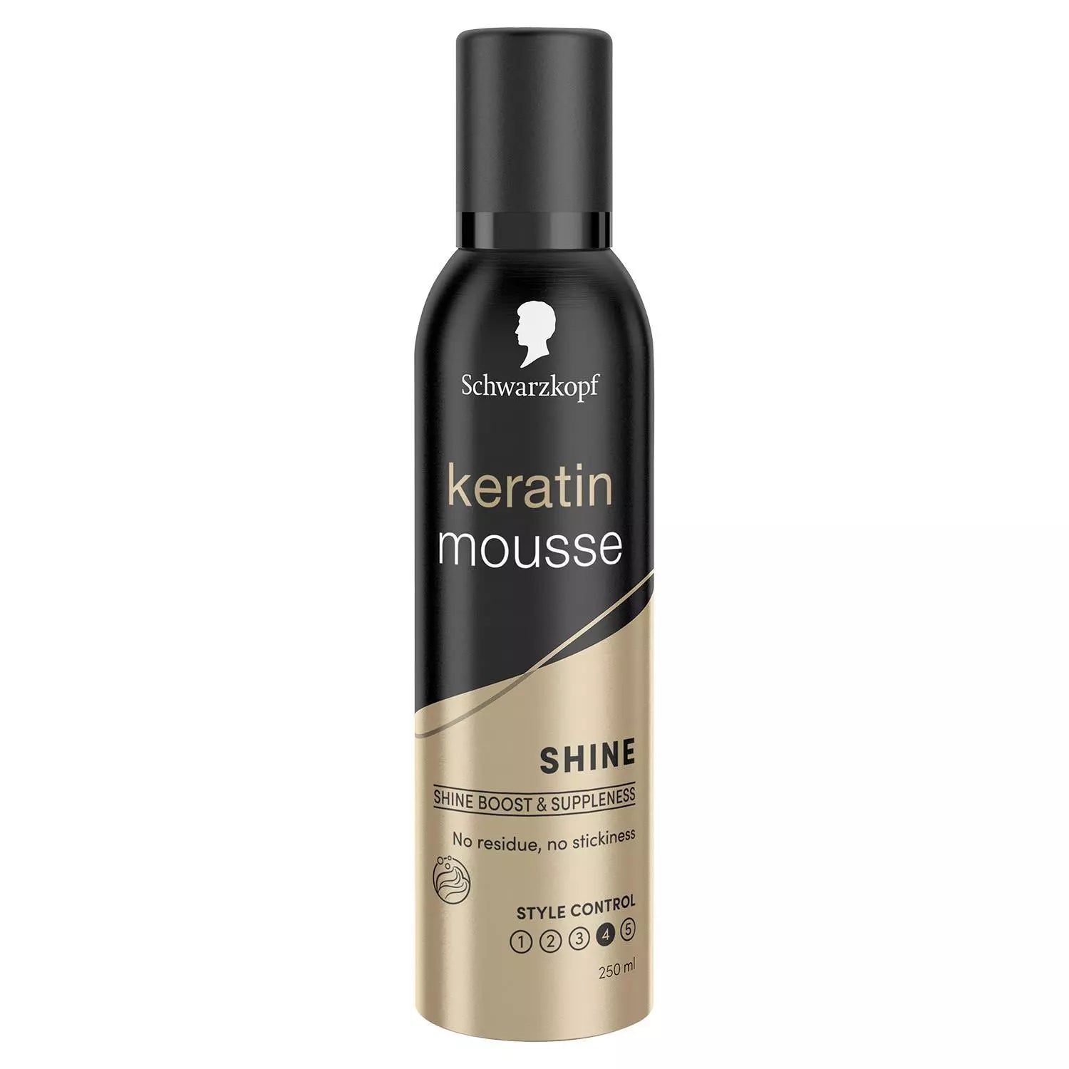 Schwarzkopf Keratin Mousse with 48H Extra Strong Hold for Hair Styling 250ml