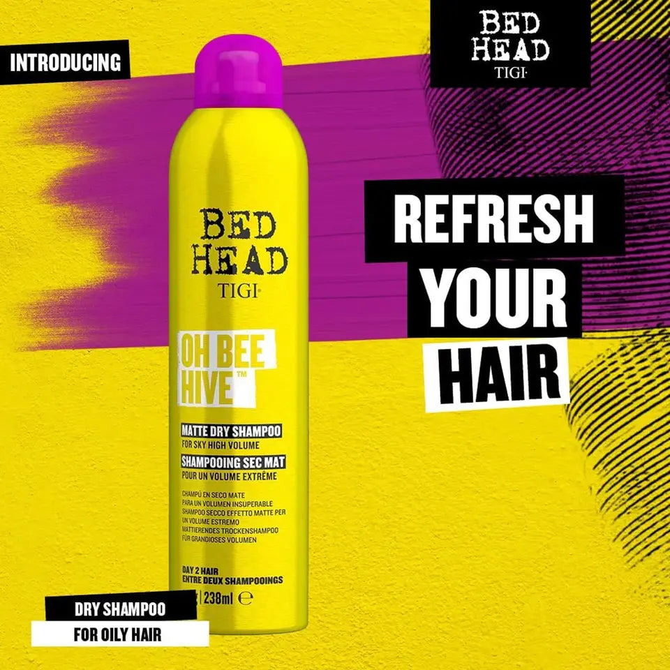 Bed Head by TIGI Oh Bee Hive Dry Shampoo for Volume and Matte Finish 238ml