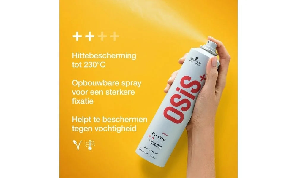 Schwarzkopf Osis Plus Hold Elastic Medium Hold Hair Spray - 300ml