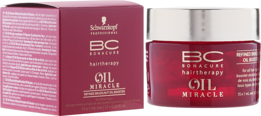 Schwarzkopf Bonacure Hairtherapy Oil Miracle Refined Brazilnut Oil Booster - 15x1ml