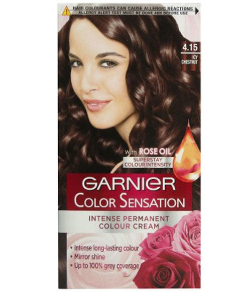 Garnier Color Sensation Intense Permanent Colour Cream Icy Chestnut 4.15