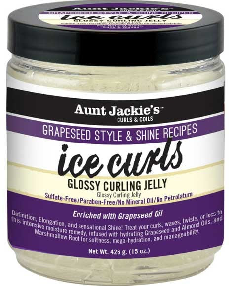 Aunt Jackies  Curls And Coils Grapeseed Style And Shine Ice Curls Glossy Curling