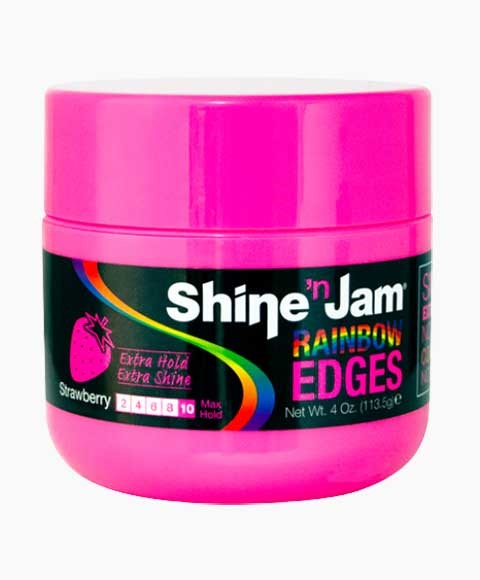 Ampro Shine N Jam Rainbow Edges Strawberry Extra Hold & Shine 113.5g