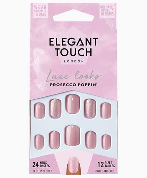 Elegant Touch Luxe Looks Prosecco Poppin Nails With Glue