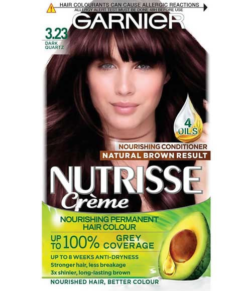 Garnier Nutrisse Creme Permanent Nourishing Hair Colour 3.23 Dark Quartz