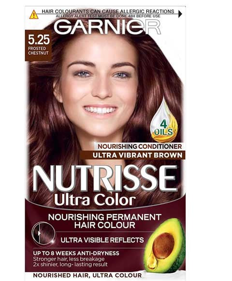 Garnier Nutrisse Creme Permanent Nourishing Hair Colour 5.25 Frosted Chestnut