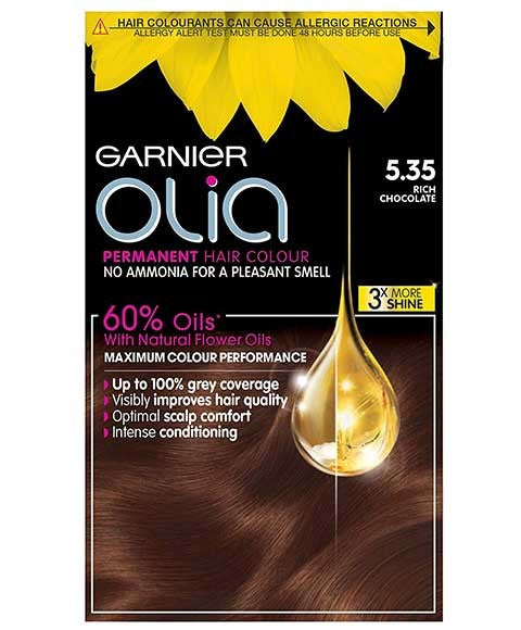 Garnier  Olia Permanent Hair Color 5.35 Rich Chocolate