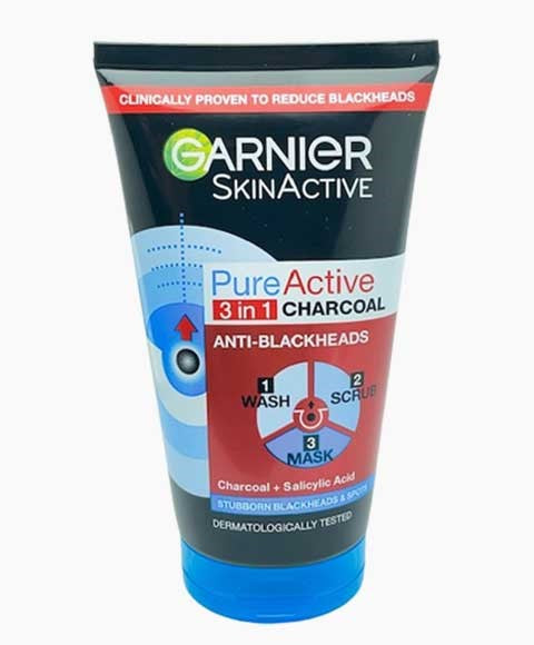 Garnier Skin Active Pure Active 3In1 Charcoal Wash