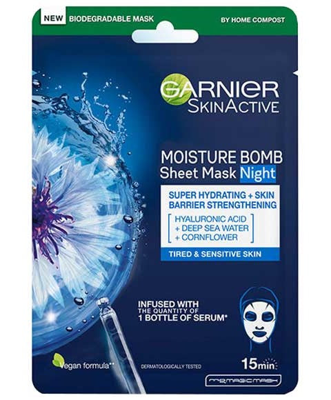 Garnier  Skin Active Moisture Bomb Sheet Mask Night