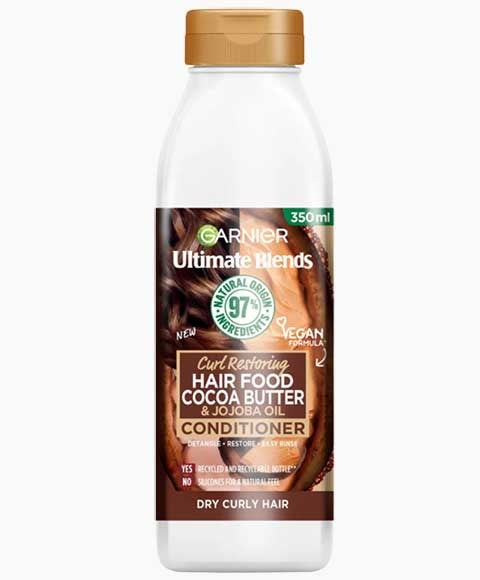 Garnier Ultimate Blends Curl Restoring Cocoa Butter And Jojoba Oil Hair Food Conditioner