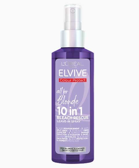 Loreal Elvive Colour Protect All For Blonde 10 In 1 Bleach Rescue Leave In Spray