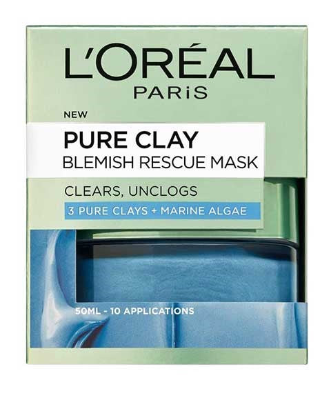 Loreal  Pure Clay Blemish Rescue Mask