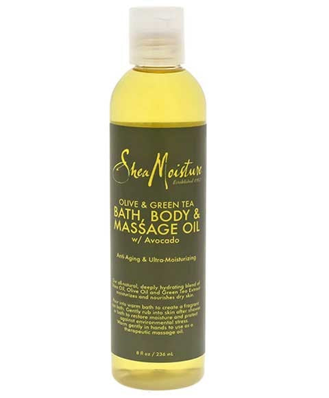 shea moisture Organic Olive And Green Tea Bath Body And Massage Oil